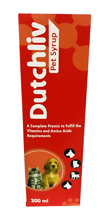 Aminorich Dutchliv Pet Syrup - Complete Liver Support Formula for Dogs & Cats